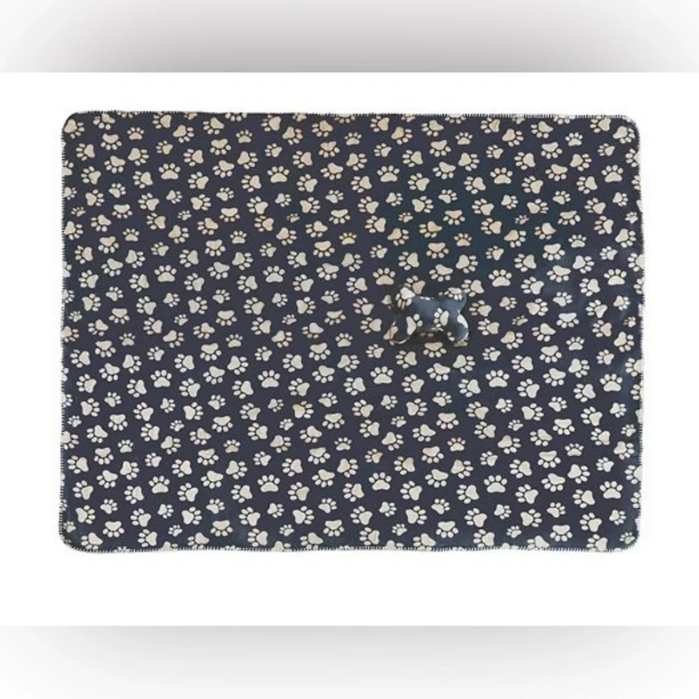 -🐾🦴🐕‍🦺Blanket & Bone Gift Set Paw Print set🐕‍🦺🦴🐾50x60”